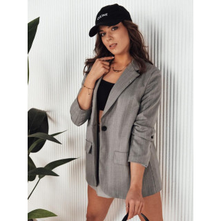 Ženska jakna s sivimi črtami