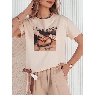 Ženska breskev majica s potiskom