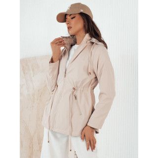 Bež dvostranska ženska parka za pomlad