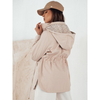 Bež dvostranska ženska parka za pomlad