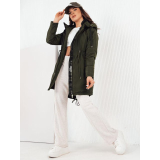 Zelena ženska parka za pomlad