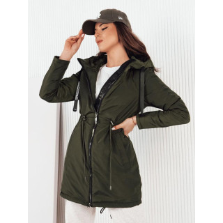 Zelena ženska parka za pomlad