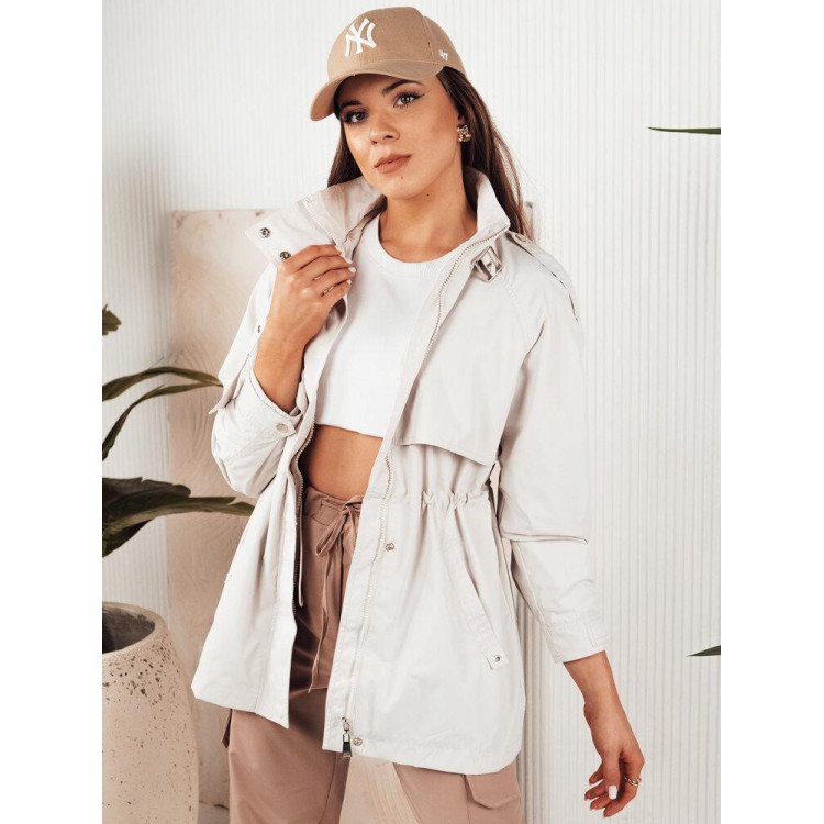 Pomladna ženska bela parka