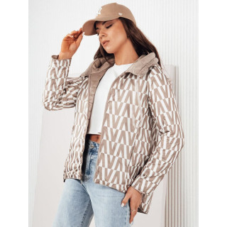 Ženska dvostranska bež jakna