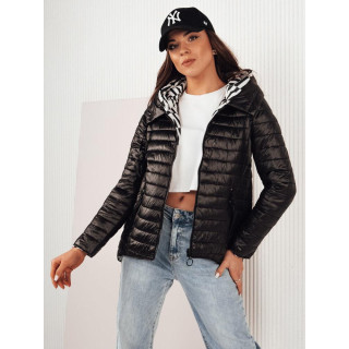 Reverzibilna črna ženska jakna