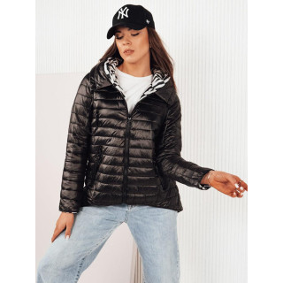 Reverzibilna črna ženska jakna