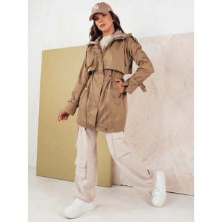 Pomladna ženska temno bež parka