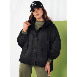 Asimetrična črna ženska jakna