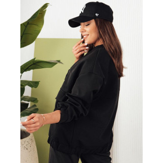 Ženska črna pomladna jakna