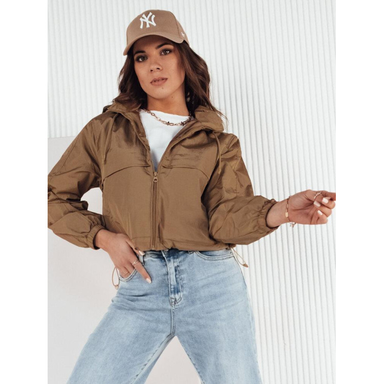 Kratka rjava ženska jakna