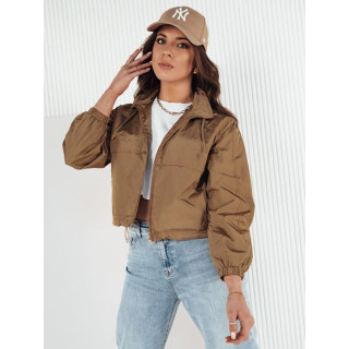 Kratka rjava ženska jakna