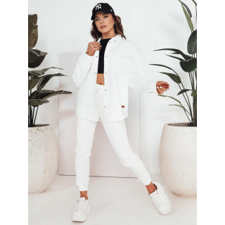 Bela prehodna ženska jakna