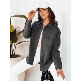 Ženska temno siva prehodna jakna