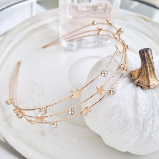 Eleganten naglavni trak z zvezdicami