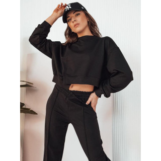 Črn ženski oversize komplet