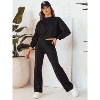 Črn ženski oversize komplet