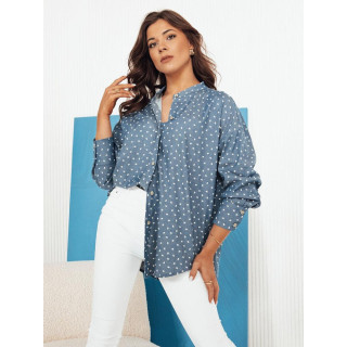 Ženska modra majica s srčki