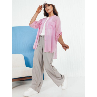 Ženska roza srajca z žepi