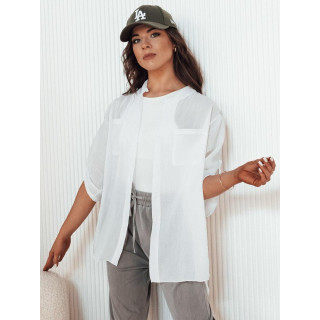 Ženska bela srajca z žepi