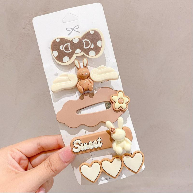 Otroški set 5 sponk za lase