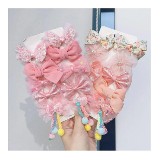 Dekliški set 10 pentlj za lase