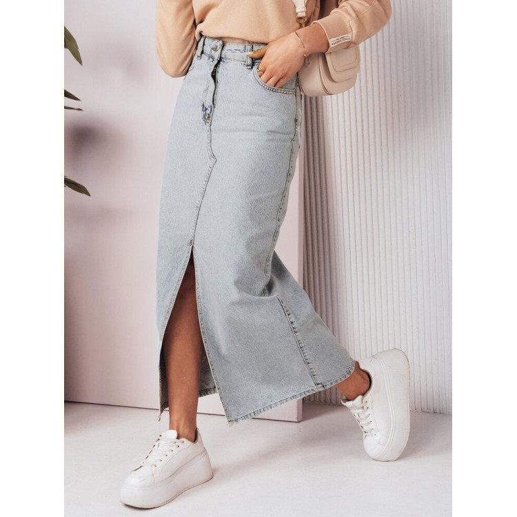 Svetlo modro maksi krilo iz jeansa