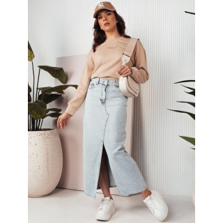 Svetlo modro maksi krilo iz jeansa