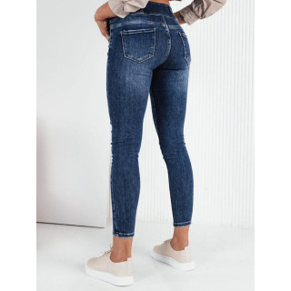 Modre ženske kavbojke s poslikavo