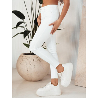 Ženske kavbojke v beli barvi