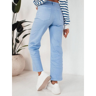 Svetlo modre ženske hlače na zvonec