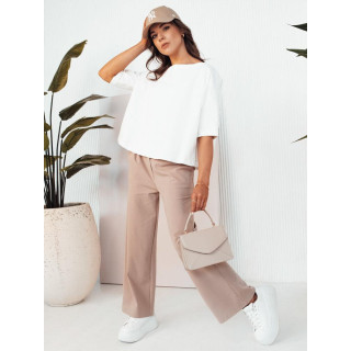 Bež široke hlače