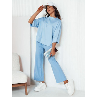 Široke ženske svetlo modre hlače