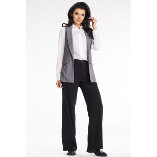 Siv eleganten ženski telovnik