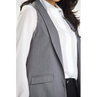 Siv eleganten ženski telovnik