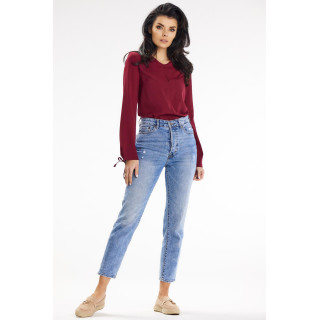 Casual ženska bordo bluza