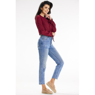 Casual ženska bordo bluza