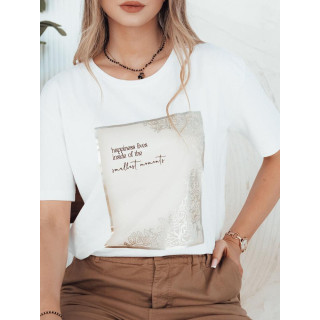 Ženska bela majica s potiskom