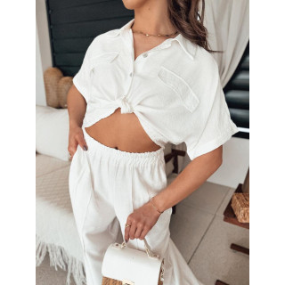 Kratka bela ženska srajca
