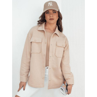 Prehodna ženska jakna v bež barvi