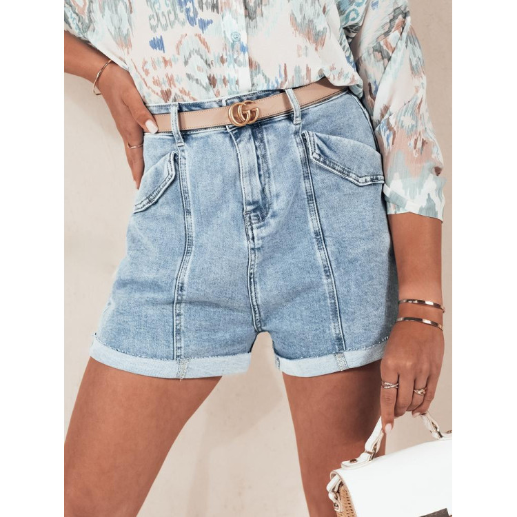Svetlo modre ženske kratke hlače iz džinsa