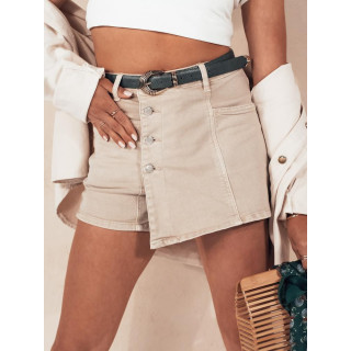 Žensko kratko krilo v bež barvi