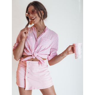 Svetlo roza žensko kratko krilo