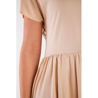 Ženska poletna bež obleka