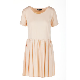 Ženska poletna bež obleka