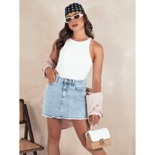 Svetlo modro žensko krilo iz jeansa