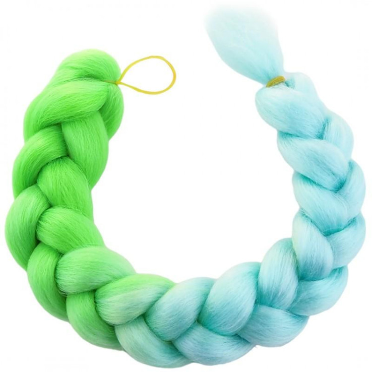 Zelen lasni vložek z ombre kitko