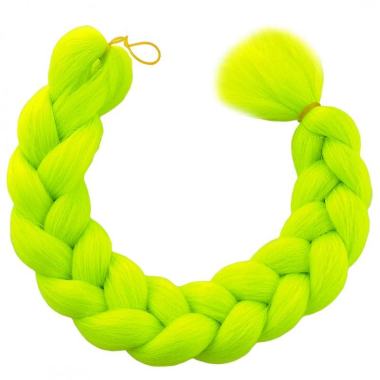 Sintetične lasne kitke v barvi limete