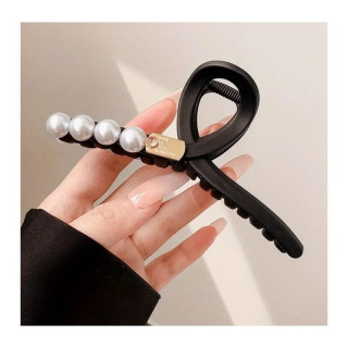 Črna okrasna sponka za lase