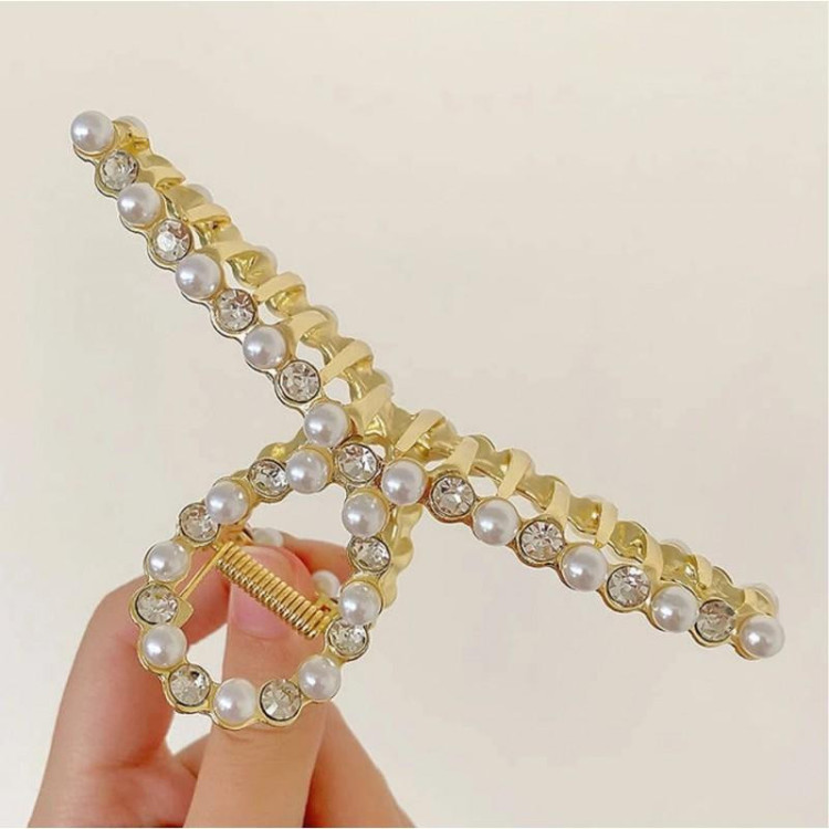 Elegantna sponka za lase s cirkoni