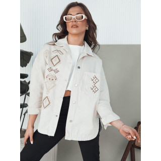 Ženska denim jakna z vezenino